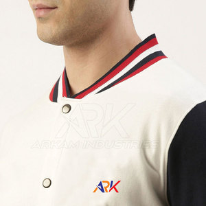 Top Sale Best Price Men Varsity Winter Jacket Oem Service Manufacturer Plain Dyed Men Varsity Jackets - Product Image 5