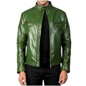 LONG MISSION INDUSTRY Chaqueta de Cuero para Hombre, Nuevo Diseño, Cortavientos, Cuello Mao, Cierre de Cremallera, Cómoda y Personalizable - Product Image 4