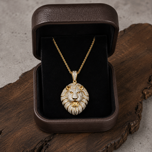 Collier pendentif tête de lion hip-hop personnalisé, perle d'eau douce, micro-pavé de moissanite, argent 925, bijoux de luxe chrétiens pour hommes - Product Image 5