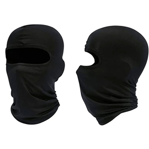 Balaclava d'hiver en polyester tricoté uni de haute qualité, personnalisable, respirante, pour adultes, style sportif et pêche - Product Image 1
