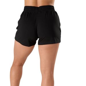 Shorts de sport noirs pour femmes, respirants, légers, pour la course à pied, la musculation, l'entraînement, les vêtements de sport décontractés avec poches latérales - Product Image 2