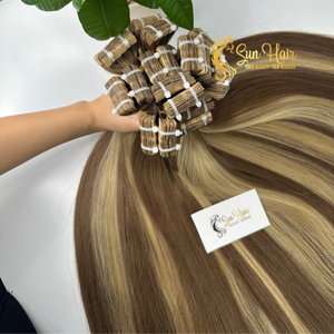 Vente en gros 100% naturel droit cuticule aligné Invisible bande cheveux tendance chaude 100% humain vague brute crépus lâche vague profonde - Product Image 3