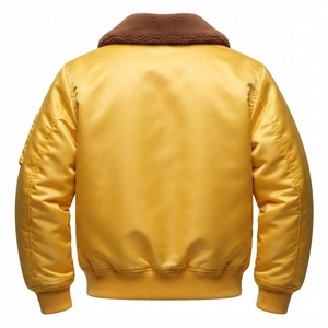 Nouvelle veste bomber avec design brodé, col rabattu, fermeture éclair, style décontracté, vestes unisexes, veste bomber légère - Product Image 2