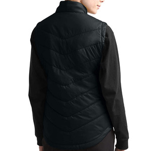 Gilet matelassé à manches longues avec doublure isolante, fermeture éclair intégrale, nouveau design, coupe-vent, tendance, vente en gros - Product Image 3