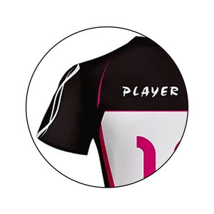 Maillot de volley-ball unisexe à col rond, coupe automatisée, impression numérique sublimée, design décontracté, ensemble uniforme, tenue de volley-ball élégante - Product Image 5