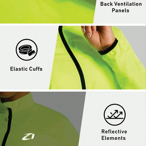 Custom Women <b>Lightweight</b> Windbreaker <b>Jacket</b> Reflective Running Coat Breathable <b>Packable</b> Outdoor Sportswear OEM ODM Men's <b>Jackets</b> - Product Image 4