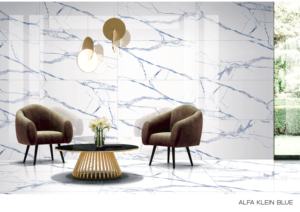 Carreaux de porcelaine émaillée polie à surface sculptée décorative, conçus pour des applications de revêtement de sol et de mur spacieuses dans le secteur du luxe. - Product Image 2