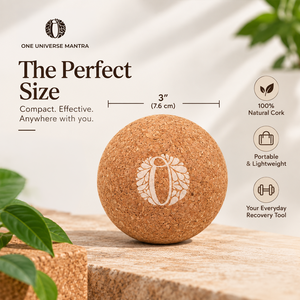 ลูกบอลนวดคอร์ก One Universe Mantra  แบบพกพา เป็นมิตรกับสิ่งแวดล้อม บรรเทาอาการปวดเมื่อย - Product Image 2