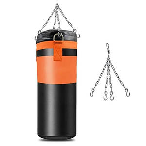 Sac de frappe en cuir de qualité supérieure, adapté à la boxe, au MMA, à l'entraînement de force, léger, écologique, extérieur durable - Product Image 1