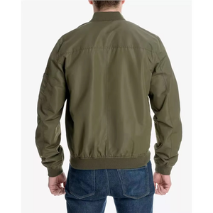 Chaqueta Bomber Casual de Invierno para Hombre, Cuello Alto de Lona, Estilo Urbano con Logotipo Frontal, Ligera y Moderna - Product Image 5