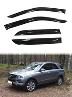 GCS Mercedes-Benz W166 ML350 ML500 ML63 2011-2019 Pare-soleil de fenêtre extérieur en acrylique avec adhésif double face et protection par ruban 3M