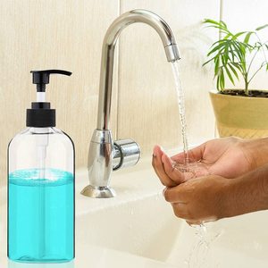 Botella Transparente de PET de 500 ml con Bomba, Envase Cosmético Vacío, Redondo y Recargable para Champú, Loción y Cuidado de la Piel - Product Image 5