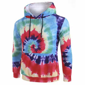 Sudaderas con capucha antiarrugas para hombre con estampado tie-dye, las más vendidas, fabricación a precio económico, el mejor servicio OEM, sudaderas con capucha anti-bacterianas para hombre con estampado tie-dye - Product Image 3
