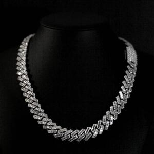 Collier chaîne tennis en argent sterling 925 fait main avec moissanite taille brillant, aspect diamant de qualité supérieure, bijoux raffinés - Product Image 6