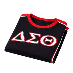 Chemise noire premium Delta Sigma Theta pour femmes, coupe confortable, vêtements de sororité grecque de haute qualité, tenue décontractée - Product Image 6