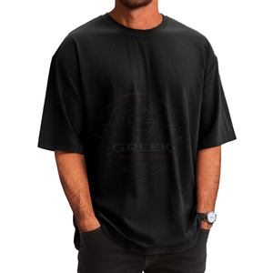 T-shirts pour hommes en gros – Coton doux de qualité supérieure, coupe oversize, respirants, séchage rapide, manches courtes, pour usage quotidien décontracté, vêtements de mode - Product Image 1