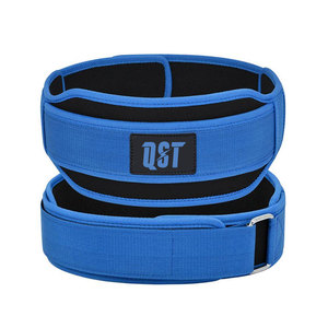 Neoprene Weightlifting Belt 6 Inch Support Gym Fitness Belt Purple Adjustable Breathable <b>Waist</b> Support Weightlifting Belt - Product Image 3