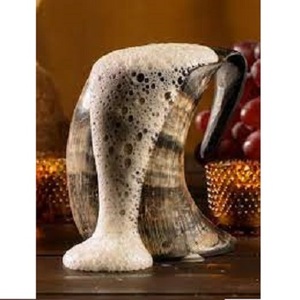Most Selling Handmade Animal Style Drinking Horn Mug with Glossy Surface Portable for Parties & Events Viking drinking horn mug - Product Image 4