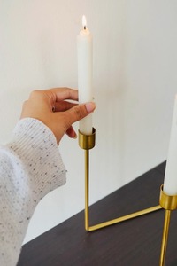 Ensemble de bougeoirs en fer faits à la main, design floral élégant, écologiques, personnalisables, pour la décoration de la maison, utilisation hôtelière, vaisselle de table - Product Image 5