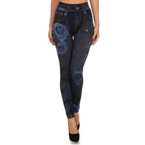 Leggings pour femmes en coton/fibre de bambou, taille mi-haute, tricotés, sublimation, séchage rapide, durables, nouvelle arrivée, qualité supérieure - Product Image 1