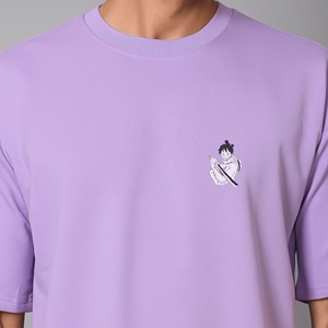 T-shirts Homme de Haute Qualité Printemps-Été 100% Coton Personnalisables Anti-Plis Manches Courtes Grandes Tailles Imprimés Tendance - Product Image 4