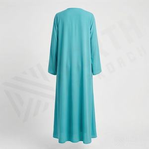 ชุดเดรสคาฟตันอบายะคุณภาพสูงสำหรับผู้หญิง ดีไซน์หรูหราตามสั่ง เสื้อผ้าอิสลามแบบเรียบร้อย แฟชั่นมุสลิมไซส์ใหญ่ สีตามสั่ง - Product Image 2