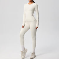Ensemble de shorts de yoga sans couture pour femme, taille mi-haute, leggings de sport, collants galbants, vêtements de fitness et d'entraînement, logo personnalisé