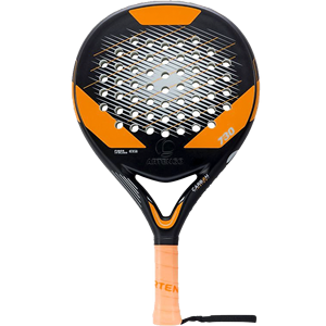 Raqueta de Pádel Fit Fashion PR 1 Perforada de Fibra de Carbono 12k, 28*26.5cm, 350g, Espuma Eva, Negra y Amarilla, para Entrenamiento y Partidos - Product Image 3