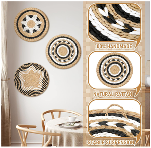 Cestas decorativas de jacinto de agua para pared interior, cestas colgantes para decoración del hogar, para sala de estar y dormitorio - Product Image 5
