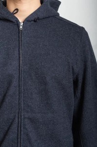 Sweat-shirt unisexe à capuche zippé, couleur unie, coupe ample, décontracté, pour l'hiver, en molleton 100 % coton, anti-boulochage - Product Image 4