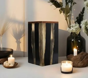 Urna Funeraria de Madera Marrón Personalizada con Marco para Fotos, para Cenizas de Adultos, Urna de Cremación de Madera Sólida Natural, Urna Funeraria Decorativa - Product Image 5