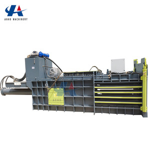 Presse à balles de pneus et de cartons usagés hydrauliques Presse à balles pour <span class=keywords><strong>ferraille</strong></span> Compacteur de <span class=keywords><strong>ferraille</strong></span> Contrôlé par PLC Automatique Haute Productivité - Product Image 1