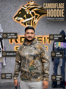 Sudadera con Capucha de Camuflaje para Hombre, Nuevo Diseño, Corte Regular, Estampado por Sublimación, Transpirable, Tejido de Poliéster, Ropa Casual de Otoño - Product Image 3