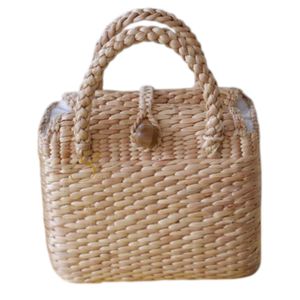 Bolso de playa artesanal de jacinto de agua: Cesta de paja tejida de Vietnam - Product Image 2