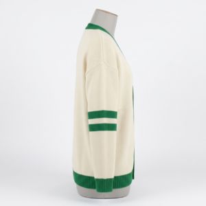 Cardigan unisexe personnalisé P Eagles blanc à manches longues Fast Break 100% acrylique pour club de football, coupe décontractée - Product Image 4