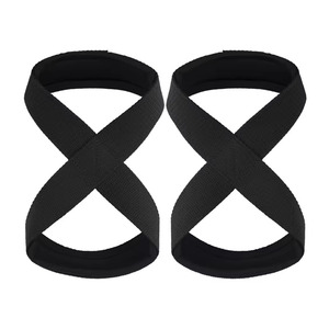 Adjustable Neoprene Cotton Figure 8 Wrist Straps High Stretch Anti Slip Lightweight Eco-Friendly Gym Support for <b>Weight</b> Lifting - Product Image 4