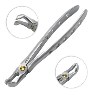 Pinzas de Extracción Dental F7C con Recubrimiento de Diamante para Molares Inferiores, Tipo Cuerno de Vaca, R.A.A. INTERNATIONAL RAA-278, Certificación CE Clase I - Product Image 1