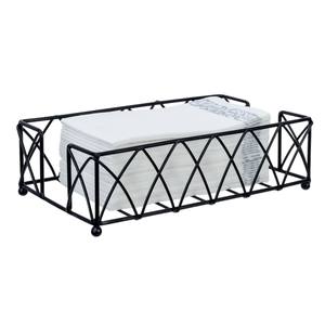 Porta Servilletas de Hierro con Acabado en Polvo Negro Mate, Ideal para Decoración del Hogar, Cocina, Hotel y Regalos - Product Image 3