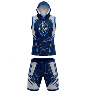 ชุดฟุตบอล 7V7 แบบกำหนดเอง พร้อมชื่อทีม โลโก้ และหมายเลข เสื้อเจอร์ซีย์ระบายอากาศได้ดี สำหรับฝึกซ้อมและแข่งขัน น้ำหนักเบา รับผลิตแบบ OEM ODM - Product Image 1