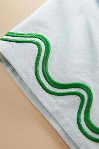 Serviettes en toile de coton bio 100% brodées à la main Bearfit Madline, style européen, écologiques - Product Image 6