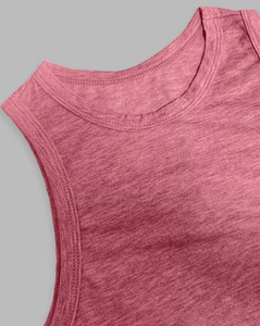 Women's Striped Knitted Tank Top Scoop Neck Casual Spandex Cotton Blend Breathable Regular Length Top - Product Image 4