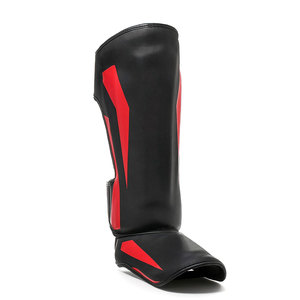 Wholesale YQ Leather Boxing Shin Guards Professional Protection Adjustable Ultra <b>Light</b> with Carry Case - Product Image 2