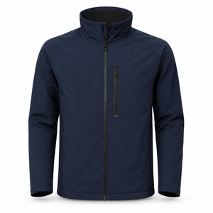 Veste Softshell Premium pour Homme, Résistante à l'Eau, Extensible en Polyester, Col Montant, Poche Poitrine Zippée, Logo Personnalisé, Vêtement de Travail d'Extérieur, OEM - Product Image 1