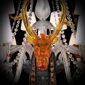 Lámpara de araña de cristal importada, estilo francés de lujo, hecha a mano, elegante y decorativa, para techo. - Product Image 3