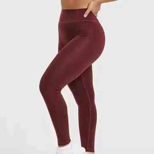 Custom New <b>High</b> Quality Reversible Plus Size 2-Piece <b>Women's</b> Fitness Sportswear Set Running Sports Bra Gym <b>Leggings</b> <b>Waist</b> Front - Product Image 5