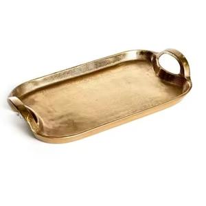 Bandeja de Servicio Metálica Exclusiva para Eventos, Plato de Diseño para Transportar Alimentos, para Decoración de Bodas y Mesas de Recepción - Product Image 5