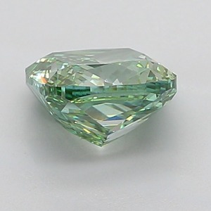 Diamant vert fantaisie de 3,01 carats, taille coussin, qualité SI1, certifié, diamant vert de luxe - Product Image 3