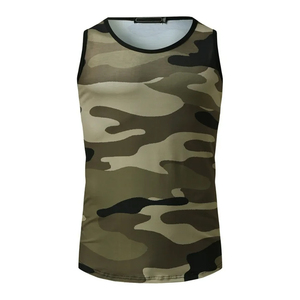 AZORES SPORTS Débardeur et Gilet Homme en Coton Tricoté Respirant à Col Rond Sans Manches Séchage Rapide Écologique - Product Image 2