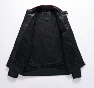ARTIZ INTERNATIONAL Unisex Pure <b>Leather</b> Custom <b>Mens</b> Streetwear Bomber <b>Jacket</b> Windproof Eco-Friendly Winter Outerwear - Product Image 6