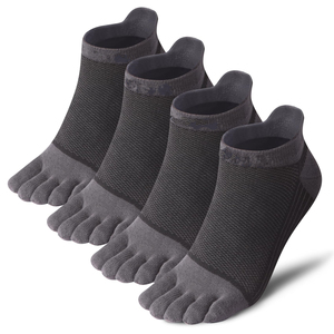 Chaussettes basses ODM pour hommes à 5 orteils, respirantes, en maille, avec talon renforcé, bande antidérapante, en coton, pour le sport, fabriquées sur mesure, usine du Vietnam - Product Image 1